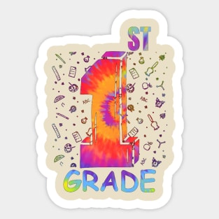 first grade  funny back to school Sticker